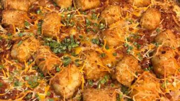 Chicken Bacon Ranch Tater Tot Casserole