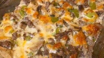 Philly Cheese Steak Casserole