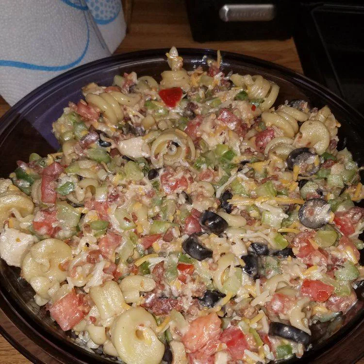 Chicken Club Pasta Salad