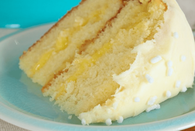 Lemon Cake with Lemon Filling and Lemon Butter Frosting