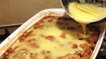 Grandma’s Old-Fashioned Bread Pudding with Vanilla Sauce