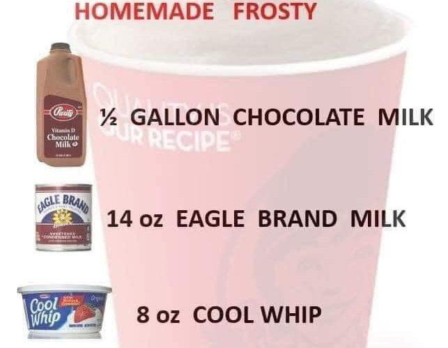 HOMEMADE WENDY’S FROSTY