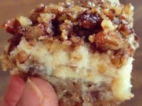 Pecan Cheesecake Squares