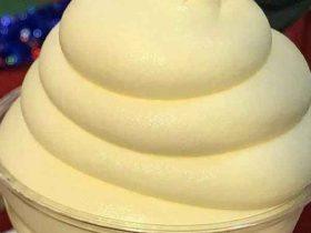 Creamy homemade pineapple soft serve ice cream made with frozen pineapple