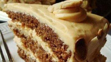 Butterscotch Cake with Caramel Icing