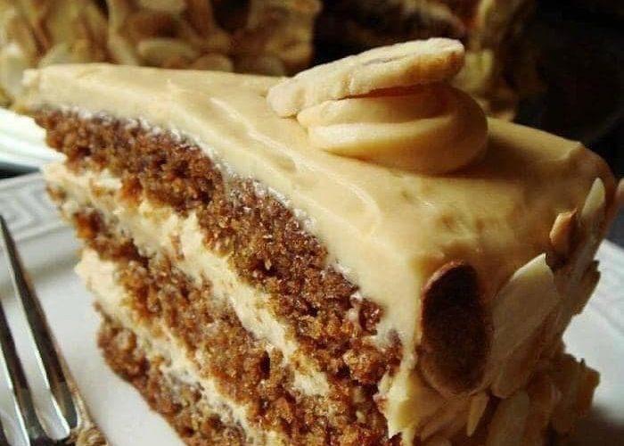 Butterscotch Cake with Caramel Icing