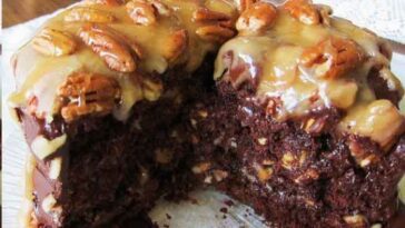 Turtle Caramel Cake