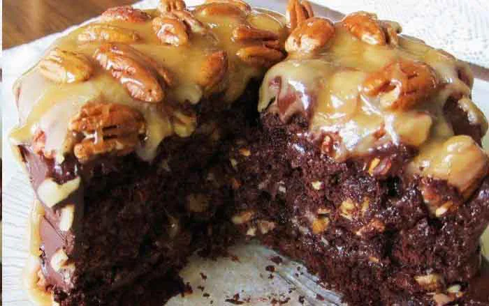 Turtle Caramel Cake