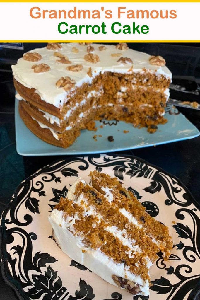 GRANDMA'S FAMOUS CARROT CAKE