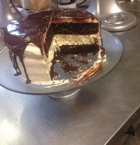 Salted Caramel Chocolate Cheesecake Cake