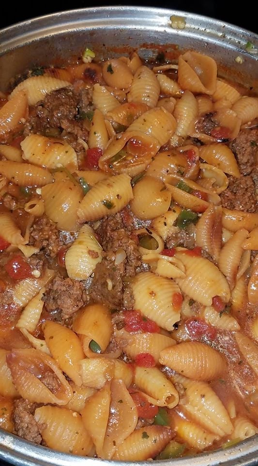 Pasta Shells With Ground Beef Recipe
