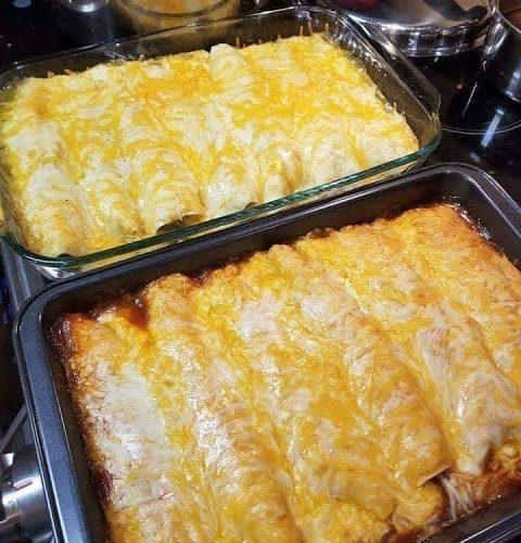 Cream Cheese Chicken Enchiladas