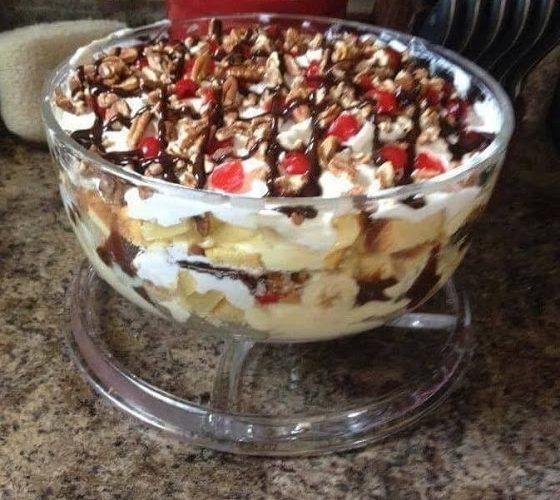 Banana Split Trifle