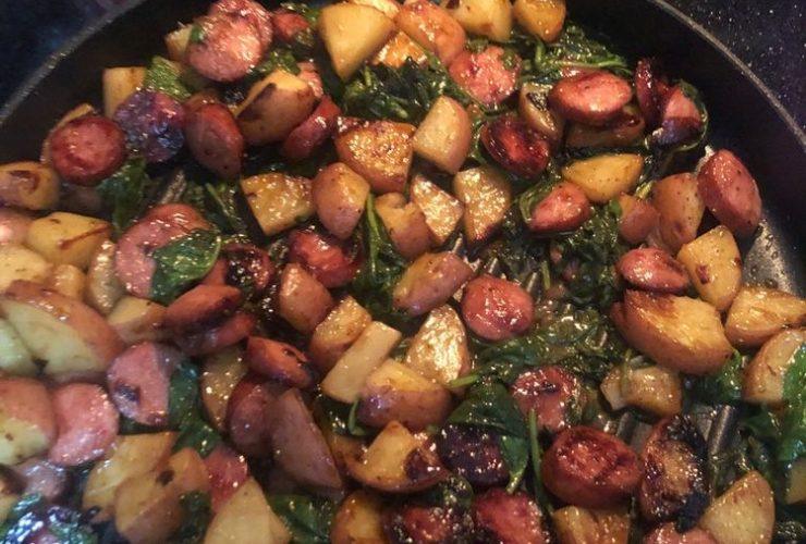 Potato Kielbasa Skillet