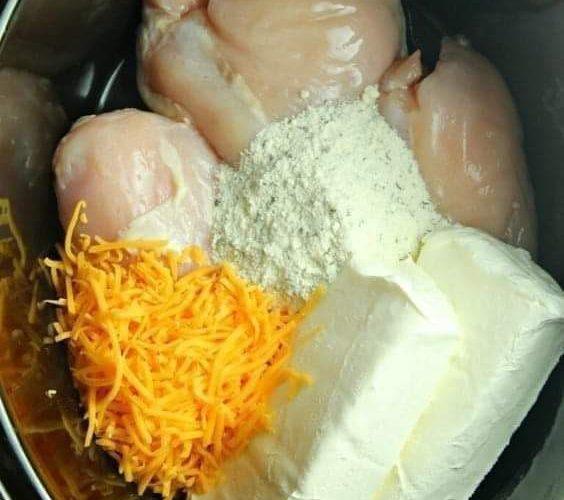 Slow Cooker Cream Cheese Crack Chicken