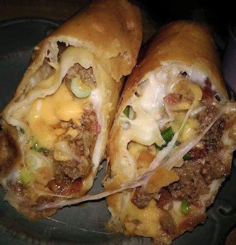 Beef and Cheese Chimichanga