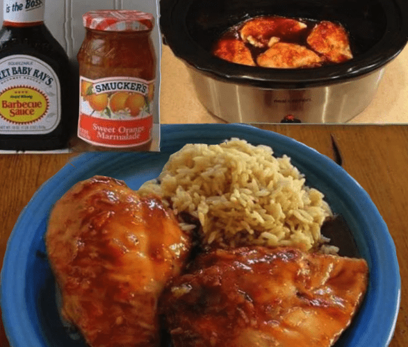 EASY CROCK POT ORANGE CHICKEN
