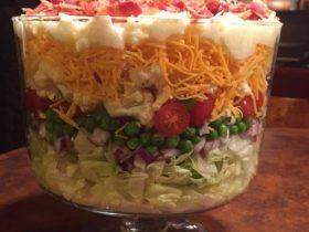 seven-layer 30-minute salad