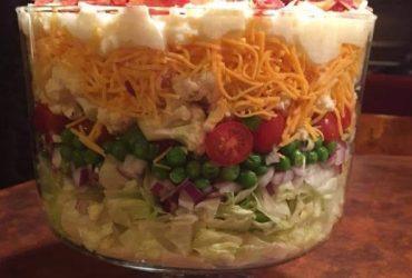 seven-layer 30-minute salad