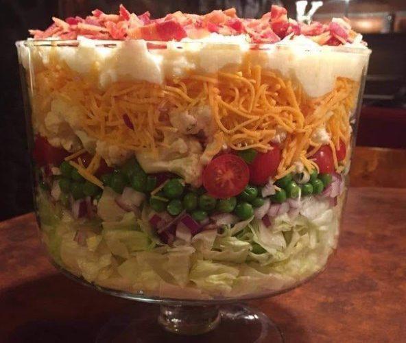 seven-layer 30-minute salad