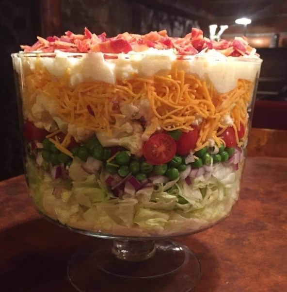 seven-layer 30-minute salad