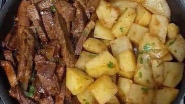 Garlic-Butter-Steak & Potatoes-Skillet