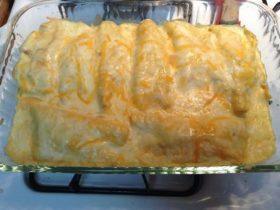Sour Cream Chicken Enchilada Casserole