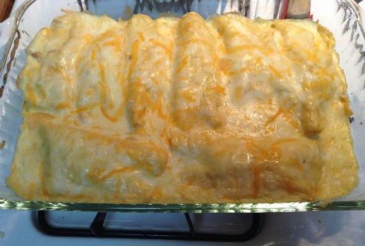 Sour Cream Chicken Enchilada Casserole