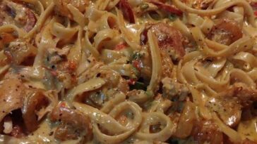 Cajun Shrimp Pasta with Sausage