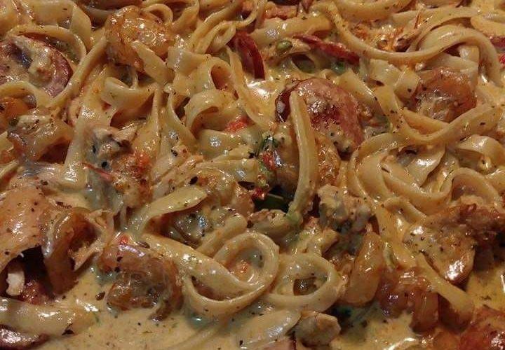 Cajun Shrimp Pasta with Sausage