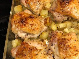 Garlic Roasted Chicken and Potatoes