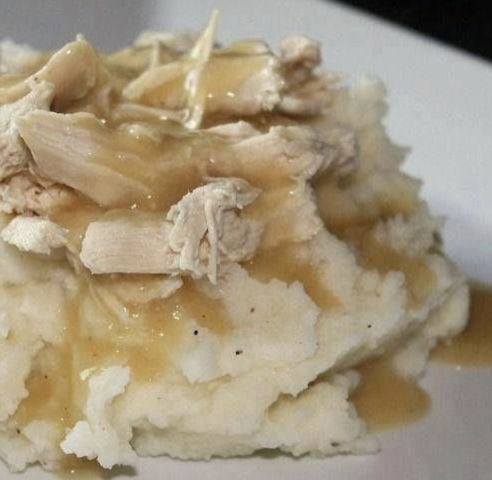 Slow Cooked Chicken and Gravy