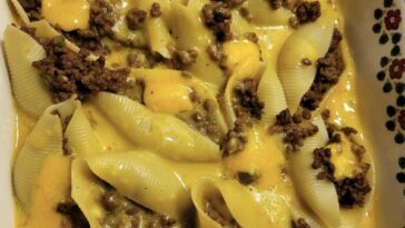 Philly Cheesesteak Stuffed Shells And Cheese