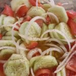 Cucumber Onion and Tomato Salad