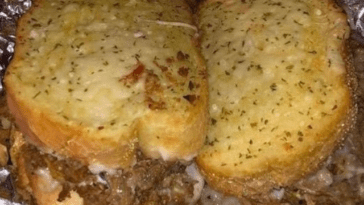 Steak and Cheese Garlic Toast