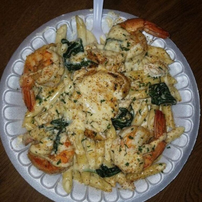 Shrimp And Spinach Alfredo