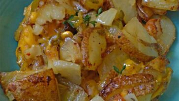 OVEN FRIED POTATOES & ONIONS