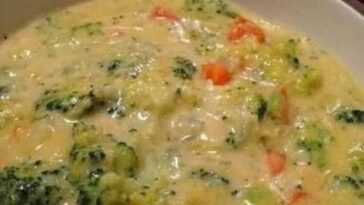 Broccoli & Cheese Soup Slow Cooker