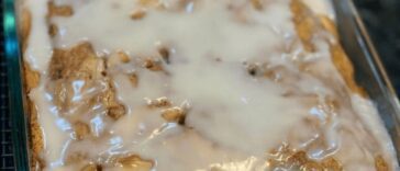 Cinnamon Roll Cake with Cream Cheese Frosting