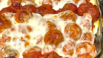 Dump and Bake Meatball Casserole