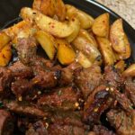 Garlic Herb Potatoes and Steak Skillet