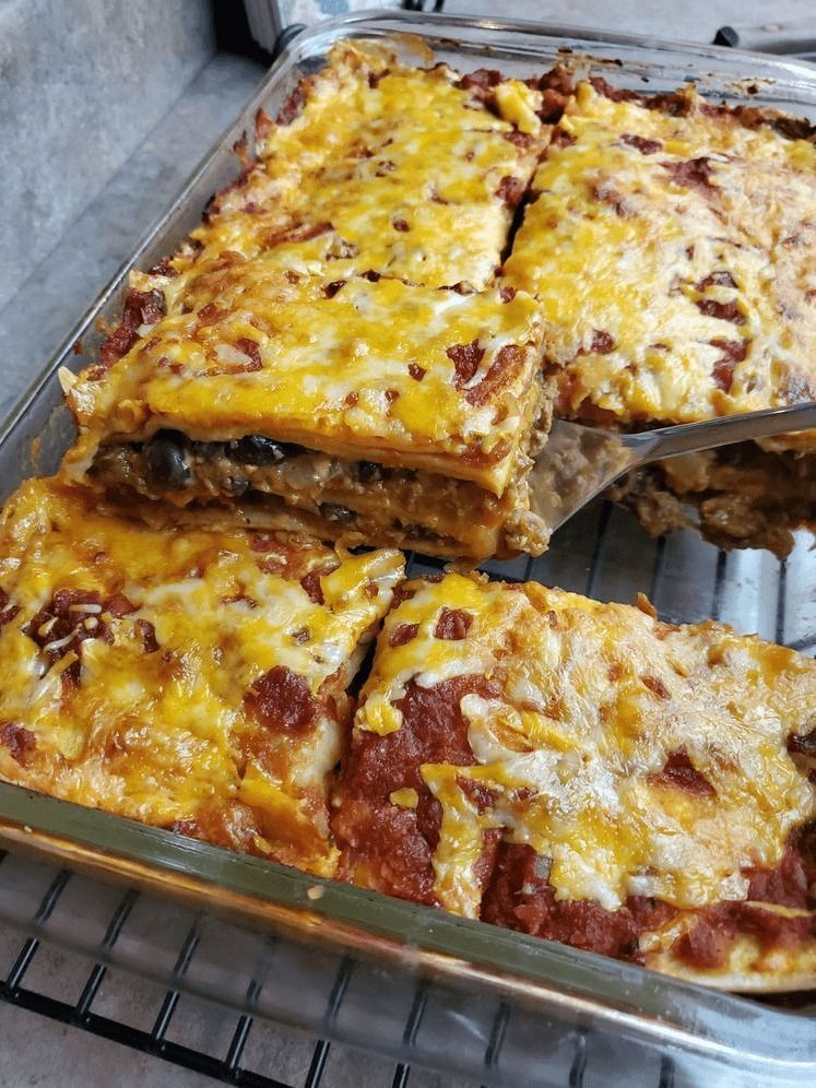 Mexican Taco Lasagna Recipe