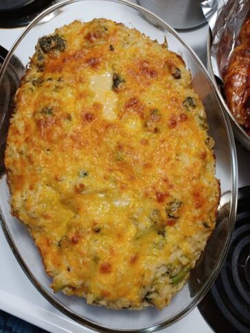 Broccoli Rice Chicken and Cheese Casserole Recipe - Recipes Need