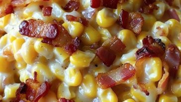 Slow Cooker Cheddar Corn with Bacon