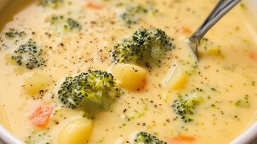 Cheddar Broccoli Potato Soup