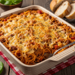 Baked Cream Cheese Spaghetti Casserole