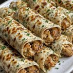 Cheesy Garlic Chicken Wraps