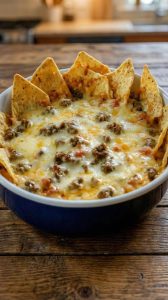 Hot Sausage Beer Cheese Dip