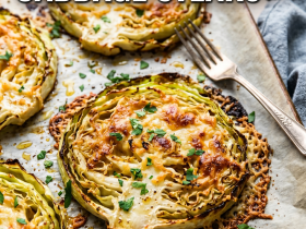 Crispy Parmesan Roasted Cabbage Steaks