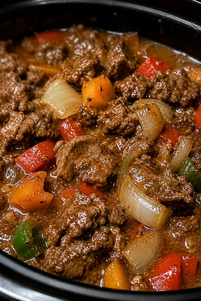 Crockpot Pepper Steak Recipe